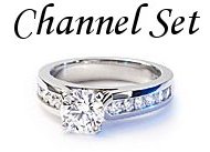 Diamond Channel Set Rings